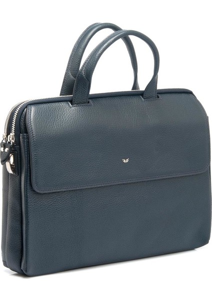 Lacivert Hakiki Deri Erkek Evrak Çantası - S1EV00021388-A38