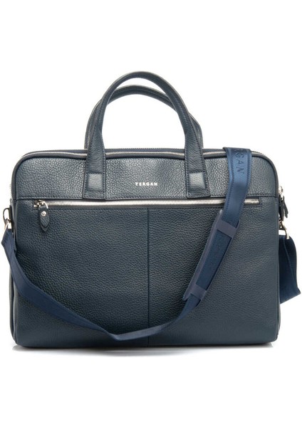 Lacivert Hakiki Deri Erkek Evrak Çantası - S1EV00021388-A38 indirimleri