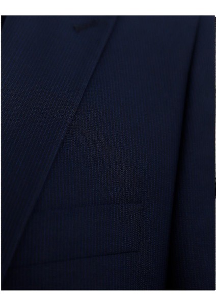 Lacivert 6 Drop Klasik Takım Elbise