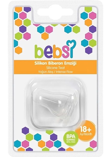 Şeffaf Silikon Biberon Emziği NO:3247, Güvenle Kullanılır, Bebeğiniz Rahat Eder.