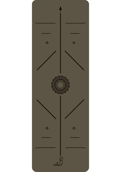 Focus Series 4.1 mm Kahverengi Doğal Kauçuk Kaydırmaz Yoga Matı