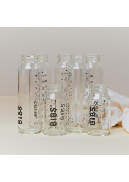 Şeffaf Cam Biberon Şişesi 240 Ml, Sağlıklı ve Güvenilir Bebek Beslenme Şekli