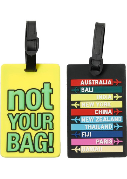 NOT YOUR BAG ISIMLIK 5FX SARI MULTI Unisex Valiz