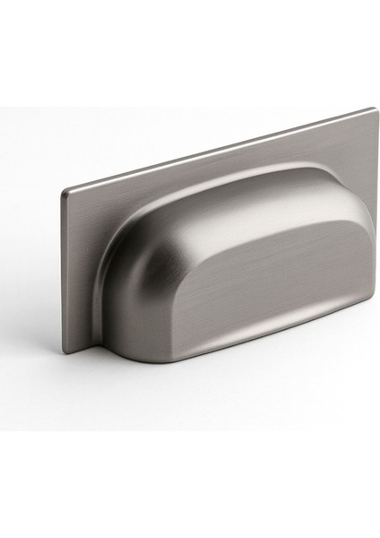 Vira Füme Metal Modern Kulp 64 mm Mobilya Çekmece Dolap Kapak Kulpu Ergonomik Dayanıklı Şık Tasarım