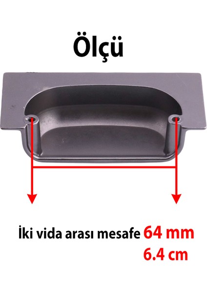 Vira Füme Metal Modern Kulp 64 mm Mobilya Çekmece Dolap Kapak Kulpu Ergonomik Dayanıklı Şık Tasarım fırsatları