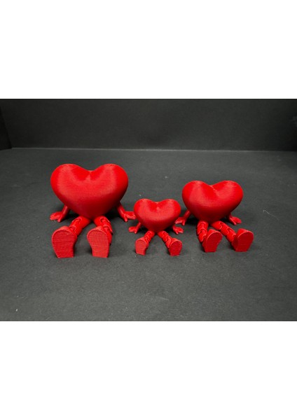 Kalp Figür 3'lü Set– Hareketli Ayaklı 3’lü Dekor Seti- Ofis - Ev Dekorasyon fiyatları