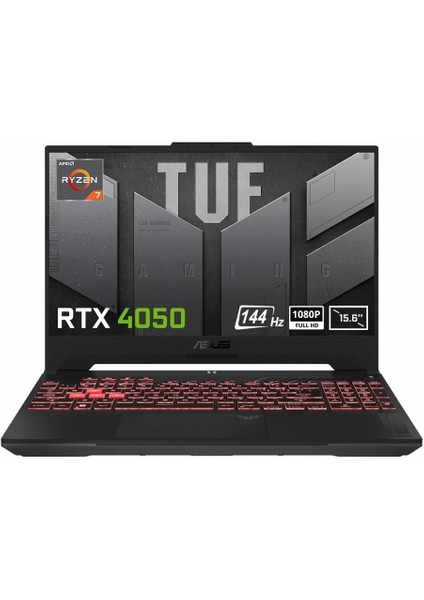 Tuf Gaming FA507NUR-LP036 Ryzen 7-7435HS 16GB 512GB SSD RTX4050 15.6" 144Hz Freedos Notebook