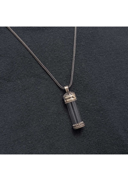 Gümüş Içi Açılabilen Muska Kabı Cevşen Erkek Kolye (BC-5C8F13) indirimleri