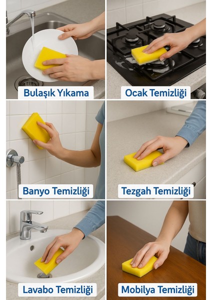 10 Adet Klasik Bulaşık Süngeri Ekonomik Brite Sünger Temizlik Dayanıklı Bulaşık Süngeri fiyatları