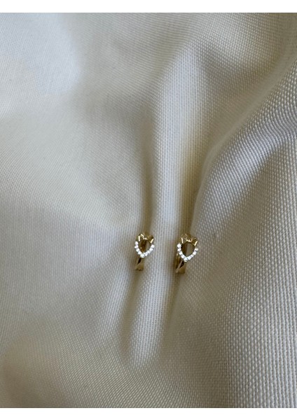 Xuping Minik Kalp Kurdele Küpe