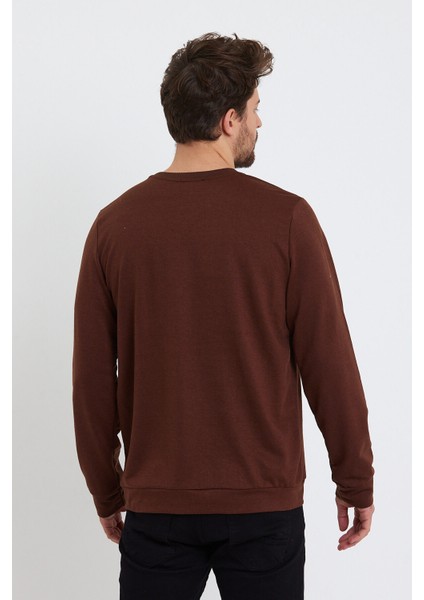 Süperlife Erkek Bisiklet Yaka Regular Fit Brooklyn Baskılı Ince Sweatshirt SPR23SW330 indirimleri