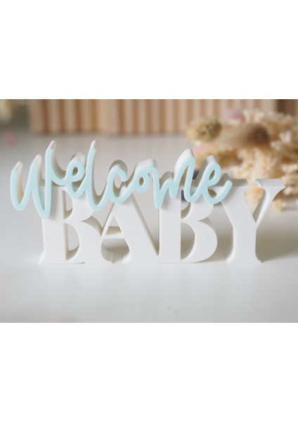 Welcome Baby Yazılı Dekoratif – Bebek Odası & Baby Shower Süsü fırsatları