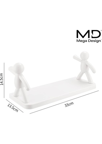 2 adet Büyük Boy Yapıskanlı Organizer Ofis,banyo,mutfak,tuvalet Rafı Dekoratif Çok Amaçlı Adam Raf fırsatları