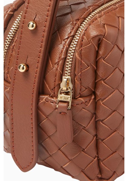 Trousse Kahverengi Örgü Deri, Zarif ve Lüks Omuz Çantası, Paris Modern Tarzı indirimleri