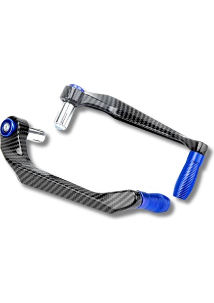 Motosiklet Manet Koruma Seti (Karbon Desen) Mavi