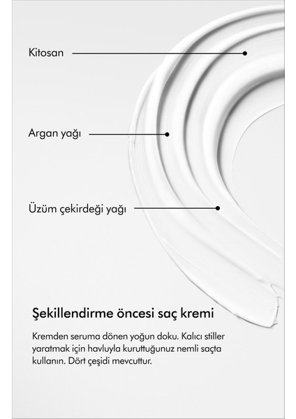 Chitosan™ Şekillendirme Öncesi Saç Kremi (Düz/dalgalı ve Ince Telli Saçlar 100 Ml)