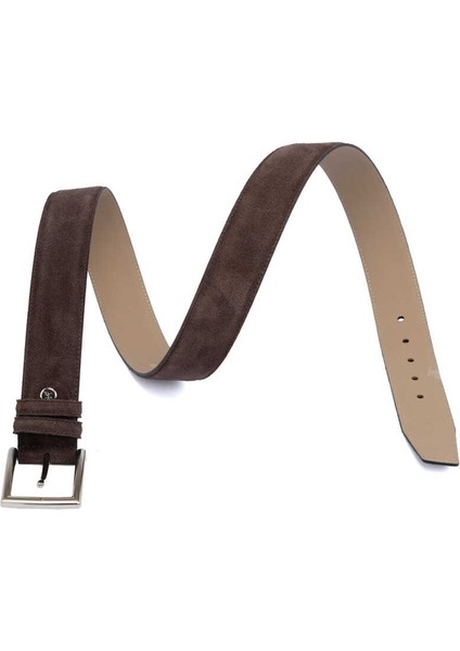 Kahve Hakiki Süet Deri Erkek Kemer - S1EK00000306-B85 fırsatları