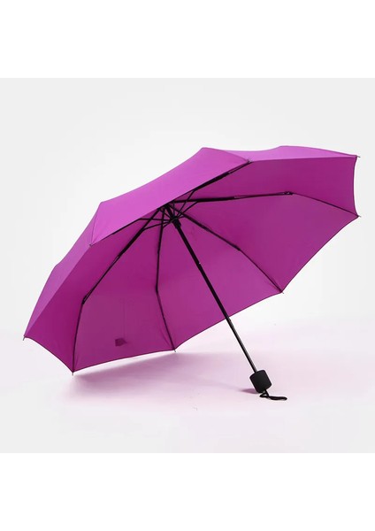 Mini Çanta Boy Bayan Şemsiyesi Siyah Şemsiye