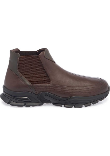 Kahve Hakiki Deri Erkek Casual Bot - E23K1BT56396-A24