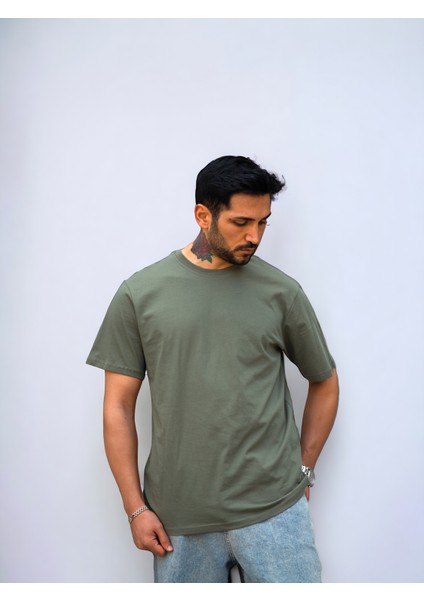 Basic T-Shirt Haki Renk fırsatları