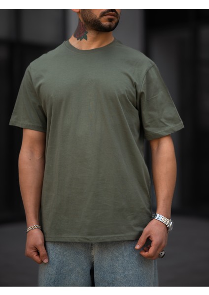 Basic T-Shirt Haki Renk