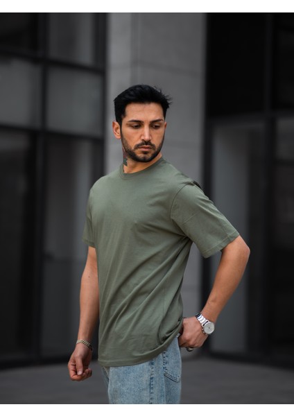Basic T-Shirt Haki Renk