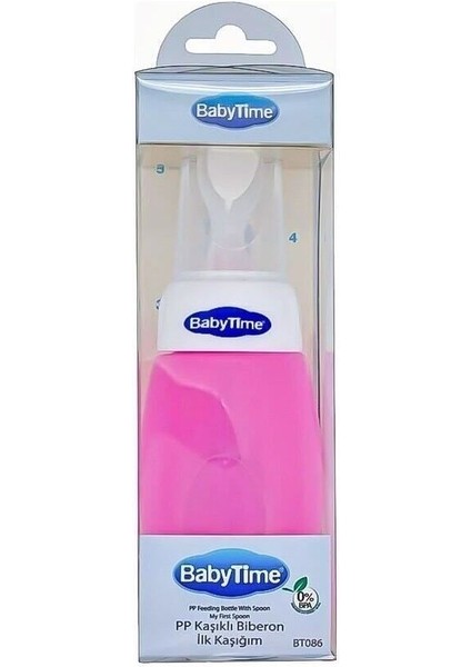 Pembe Pp Kaşıklı Biberon Ilk Kaşığım, Güvenle Kullanabileceğiniz Pratik ve Şık Tasarım