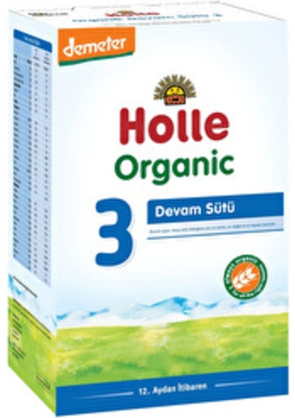 Organik Devam Sütü 3X600 Gr, Sağlıklı ve Doğal Beslenme Için Ideal Seçim