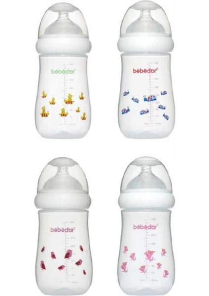 Şeffaf Geniş Ağızlı 260 ml Biberon, Sağlıklı ve Kolay Kullanım