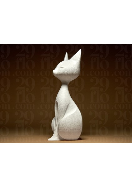 Minimalist Beyaz Kedi Biblo modelleri
