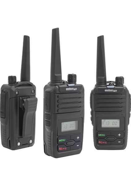 12 Km 16 Kanal Vox Ekranlı El Telsizi Seti, Uyumlu Pmr 446 Serisi