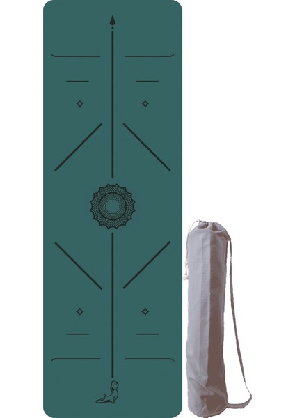Focus Series 4.1 mm Koyu Yeşil Doğal Kauçuk Kaydırmaz Yoga Matı fiyatları