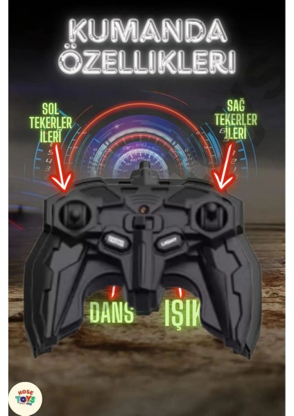 Uzaktan Kumandalı Araba Full Fonksiyon Şarjlı Plastik Işıklı 4x4 25 Km Hız !! fırsatları