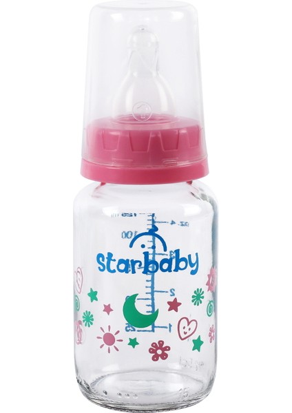 Desenli Cam Biberon Seti, 150 ve 250 Ml, Şık ve Kullanışlı Çiftli Ürün