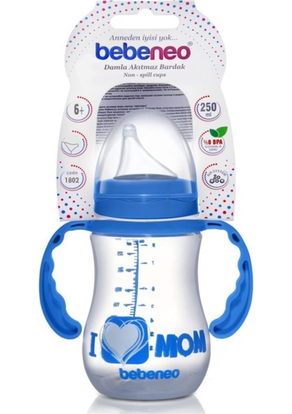 Mavi 250 ml Kulplu Damla Akıtmaz Bardak, Şık ve Pratik Içecek Kabı fiyatları