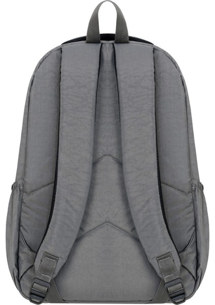 2'li Set Lüx Krinkıl Kumaş Lise ve Ortaokul Sırt Çantası + Kalemlik, Maymun Anahtarlık Hediyeli