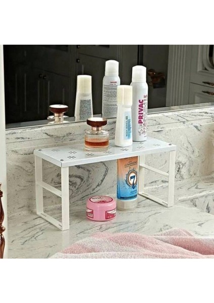 Küçük Tezgah Üstü ,lavabo Üstü Raf ,dolap Içi Düzenleyici Raf, Bardak Rafı, Düzenleme Rafı Org-02 fiyatları