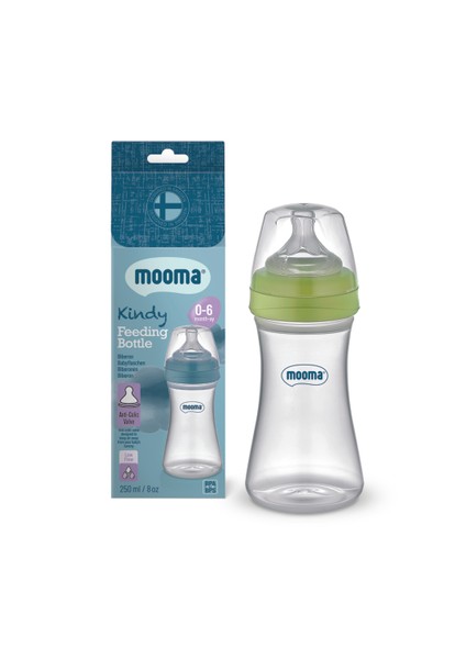 Yumuşak Akışlı 250 ml Plastik Biberon, 0-6 Ay, Yeşil Renk indirimleri