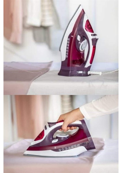 Buharlı Kablolu Ütü 2200 Watt Önleyici Şok Buharlı