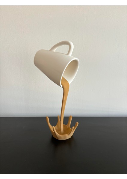 Dekoratif Dökülen Kahve Figürü - Kahve Köşesi - Coffee Corner 20CM