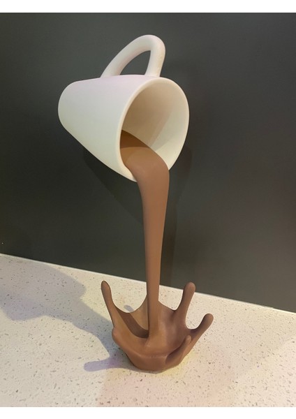 Dekoratif Dökülen Kahve Figürü - Kahve Köşesi - Coffee Corner 20CM fiyatları