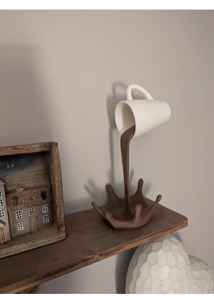Dekoratif Dökülen Kahve Figürü - Kahve Köşesi - Coffee Corner 20CM modelleri