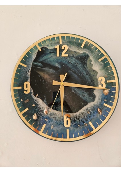 Epoksi Sanatıyla Tasarlanmış Özel Duvar Saati fiyatları