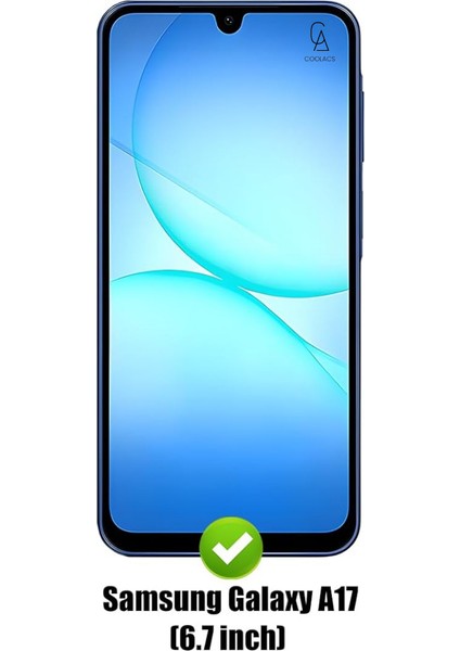 Samsung Galaxy A17 ile Uyumlu Ekran Koruyucu Şeffaf Temperli Kırılmaz Cam Ekran Koruyucu 2 Adet indirimleri