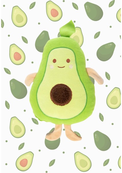 Sevimli Avokado Peluş Yastık & Uyku Arkadaşı Yastık & Oyuncak Yastık & Hediyelik Yastık 45CM modelleri
