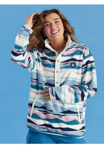 Dik Yaka Cepli Geniş Beden Kalın Polar Kadın Erkek Unisex Retro Sweatshirt 001-0002112 fiyatları