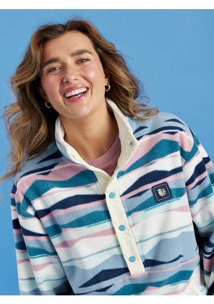 Dik Yaka Cepli Geniş Beden Kalın Polar Kadın Erkek Unisex Retro Sweatshirt 001-0002112 fırsatları