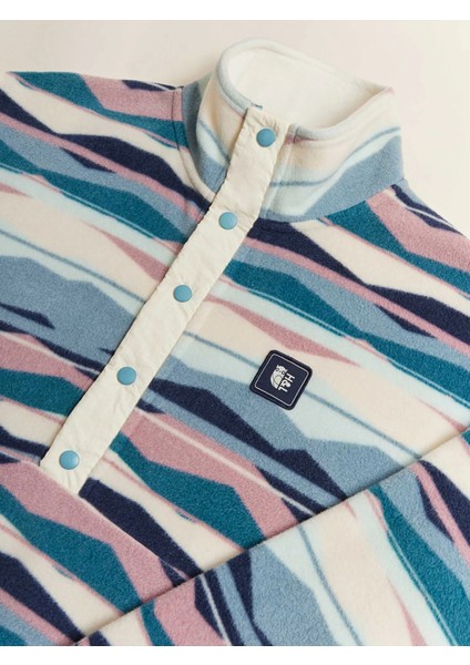 Dik Yaka Cepli Geniş Beden Kalın Polar Kadın Erkek Unisex Retro Sweatshirt 001-0002112