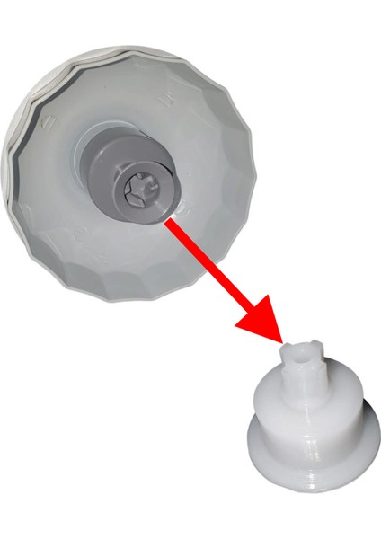 King K 977 Blender Hazne Kapağı Alt Bıçak Yuvası