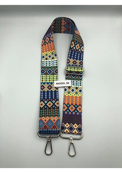 Ayarlanabilir Çanta Askısı Çanta Sapı Çanta Aksesuarı 4cm x 120CM Etnik Desen 4
